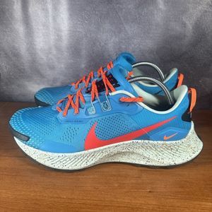 Nike Pegasus Trail 3 DA8697-400 Mens Blue/Red/Mint Foam Trail Running Shoes sz10